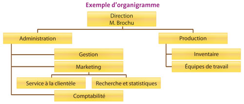 Exemple d’organigramme