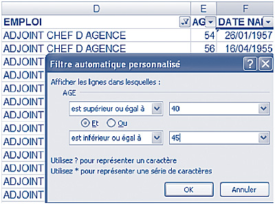 Le filtre automatique