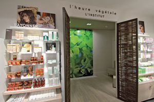 L’entrée de l’institut de beauté